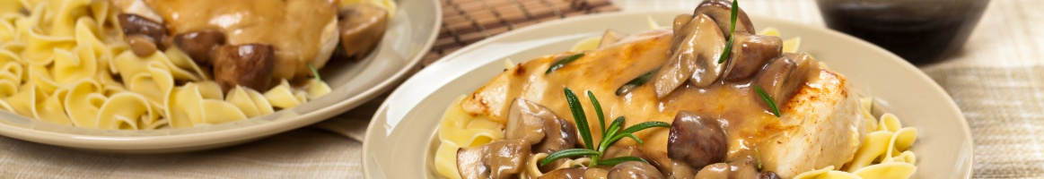 Chicken Marsala - Just one of the eighteen chicken dinners offered by AAA Royal Catering