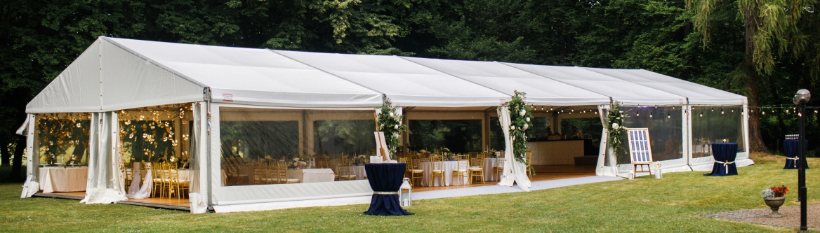 Canopies and tents are available in all sizes for your catered event from AAA Royal Catering